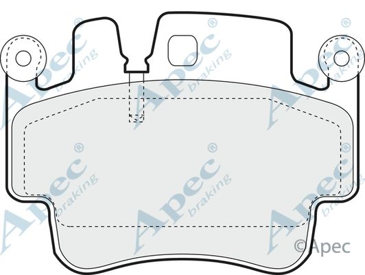 APEC BRAKING Bremžu uzliku kompl., Disku bremzes PAD1409